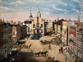 State Street, 1801 Oil on canvas