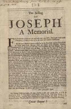 The Selling of Joseph: A Memorial 