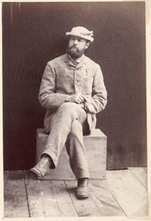 Francis Blake, self-portrait at Payson Farm, Peoria County, Illinois Photograph