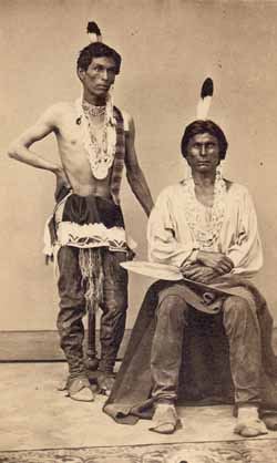 Two Arapaho men Carte de visite