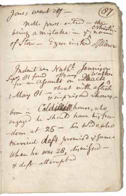 Legal notes by William Cushing about the Quock Walker case, [1783] 