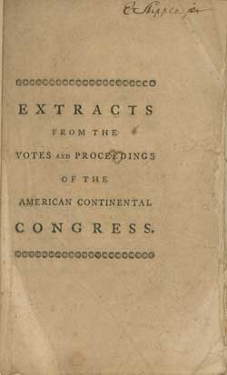 Friday, October 14, 1774. The Congress came into the following Resolutions 