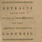 Published resolution from Extracts from the Votes and Proceedings of the American Continental Congress, (Philadelphia, 1774)