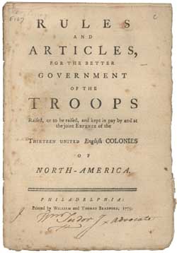 Rules and Articles, for the Better Government of the Troops Raised ... 