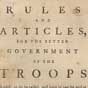 Pamphlet, Rules and Articles, for the Better Government of the Troops (Philadelphia, 1775)