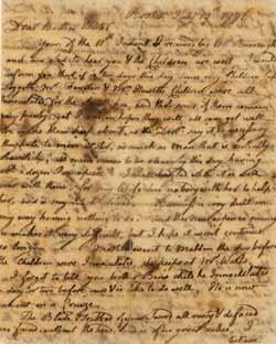 Letter from Henry Alline to his brother and sister, 19 July 1776 