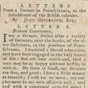 Newspaper article from The Boston Chronicle, 21 December 1767