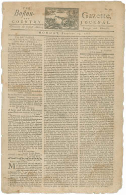 The Boston-Gazette, and Country Journal 