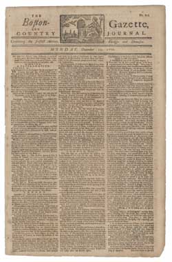 The Boston-Gazette, and Country Journal 