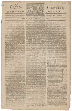 The Boston-Gazette, and Country Journal 