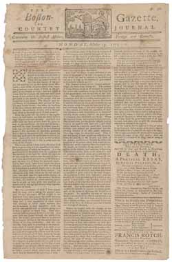 The Boston-Gazette, and Country Journal 