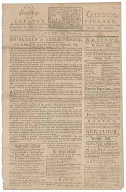 The Boston-Gazette, and Country Journal 