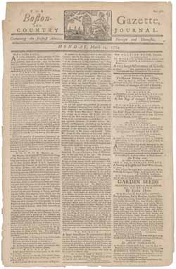 The Boston-Gazette, and Country Journal 