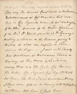 John Rowe diary 13, 28 March 1776, page 2129 