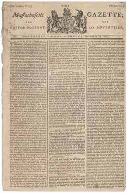 The Massachusetts Gazette; and the Boston Post-Boy and Advertiser 