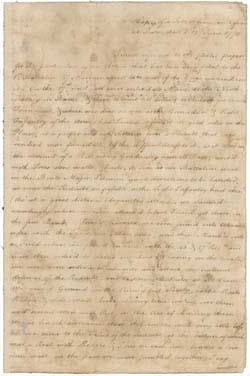 Letter from J. Waller to unidentified recipient, 21 June 1775 