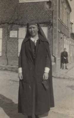 Eleanor `Nora` Saltonstall in her Red Cross uniform, Ressons-sur-Matz, France Photograph