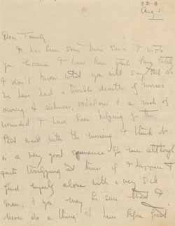 Letter from Eleanor `Nora` Saltonstall to her family, 21 August 1918 