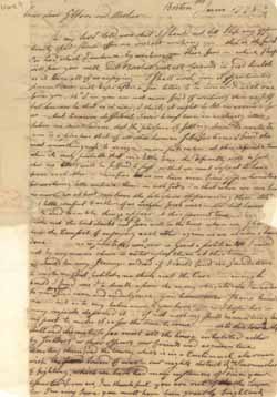 Letter from Leverett Saltonstall to Mary Cooke Saltonstall Harrod, June 1775 