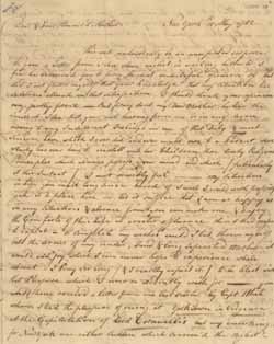 Letter from Leverett Saltonstall to Mary Cooke Saltonstall Harrod,  12 May 1782 