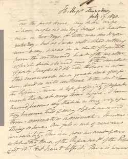 Letter from Leverett Saltonstall to Mary Elizabeth Sanders Saltonstall, 17 July 1840 