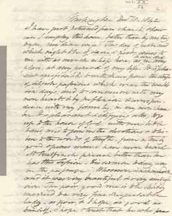 Letter from Leverett Saltonstall to Mary Elizabeth Sanders Saltonstall, 18 December 1842 