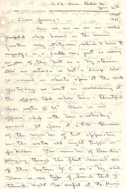 Letter from Leverett Saltonstall to Eleanor Brooks Saltonstall, 30 June 1946 