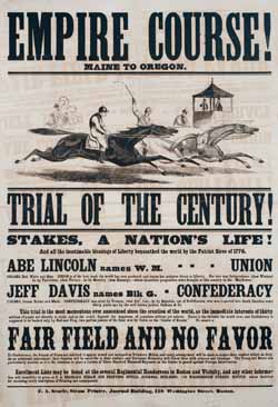 Empire Course! Maine to Oregon : Trial of the Century! Stakes, a Nation`s Life! Broadside