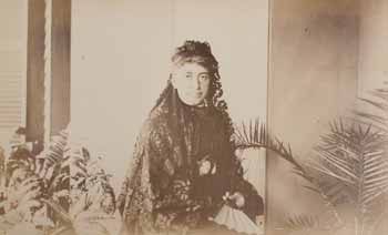 Lillie de Hegermann-Lindencrone, half-length, in Spanish dress [first view] Photograph