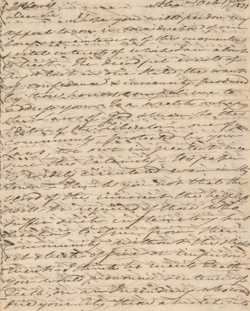 Letter from Ellen `Nellie` Custis Lewis to Harrison Gray Otis, 17 October 1831 