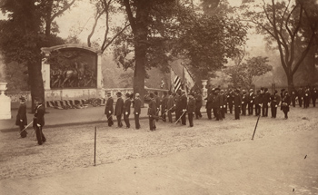 Dedication of the Memorial to Robert Gould Shaw and the 54th Massachusetts Regiment, Boston, 31 May 1897 Albumen print