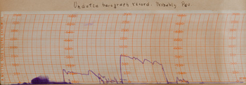 Barograph record of a flight, early 1915 