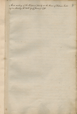 Minutes of Massachusetts Historical Society meetings, volume 1,  1791-1795, pages 7-11 