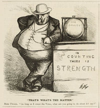 ``That`s What`s the Matter.` Boss Tweed. `As long as I count the Votes, what are you going to do about it? say?`` Engraving