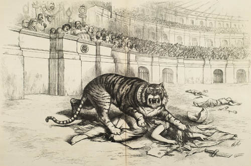 The Tammany Tiger Loose--`What are you going to do about it?` Engraving