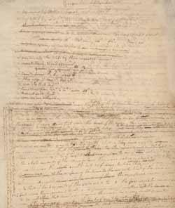 List relating to Query 6 of Notes on the State of Virginia [manuscript] and a passage about limestone, by Thomas Jefferson 