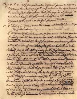 Commentary about Jefferson`s draft of Notes on the State of Virginia, by Charles Thomson, late March or April 1784 