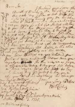 Letter from Elisha Cooke to Middlecott Cooke, 3 April 1735 