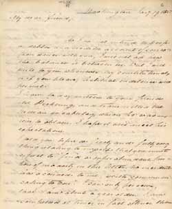 Letter from Lewis Cass to Leverett Saltonstall, 19 January 1823 