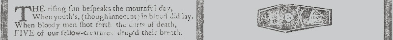 Detail from A Poem, in Memory of the (never to be forgotten) Fifth of March, 1770