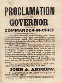 Proclamation by the Governor and Commander-in-Chief